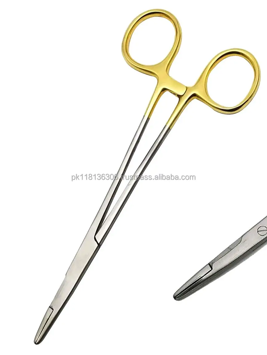 High Quality Hemostat 15cm Needle Holder Cross Grip Clamp Suture