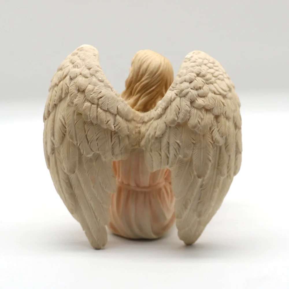 VERONESE дизайн-Ангел сидящий с LYRE-цвет окрашенная отделка