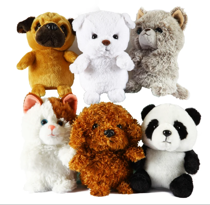 Hot Selling Collection Different Kinds Plush Toy Animals Stuffed Animal Pillows  Kitty stuffed dog toy dinosaur toy