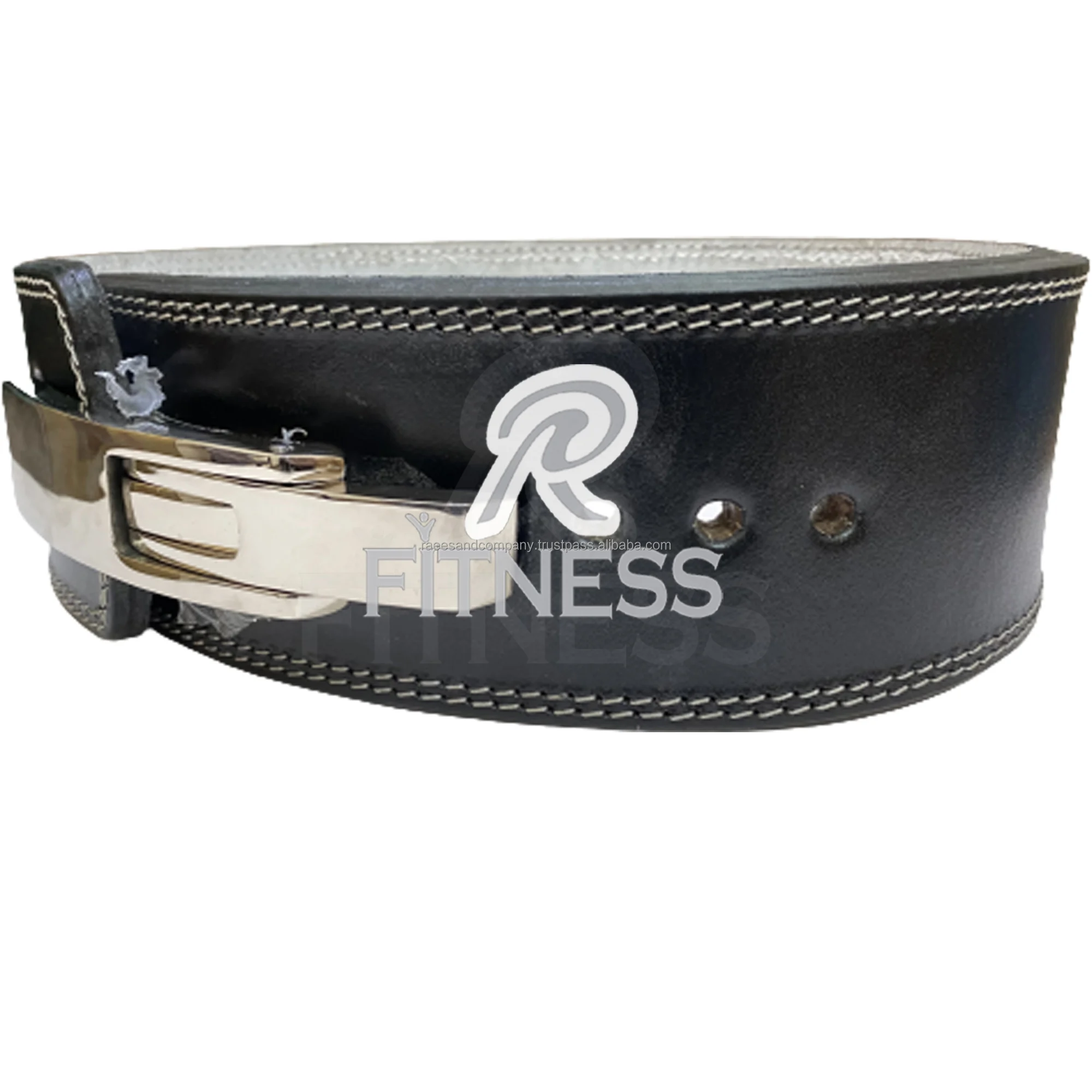 Anime Embroidery Pattern Custom Design Lever Belt Black Color
