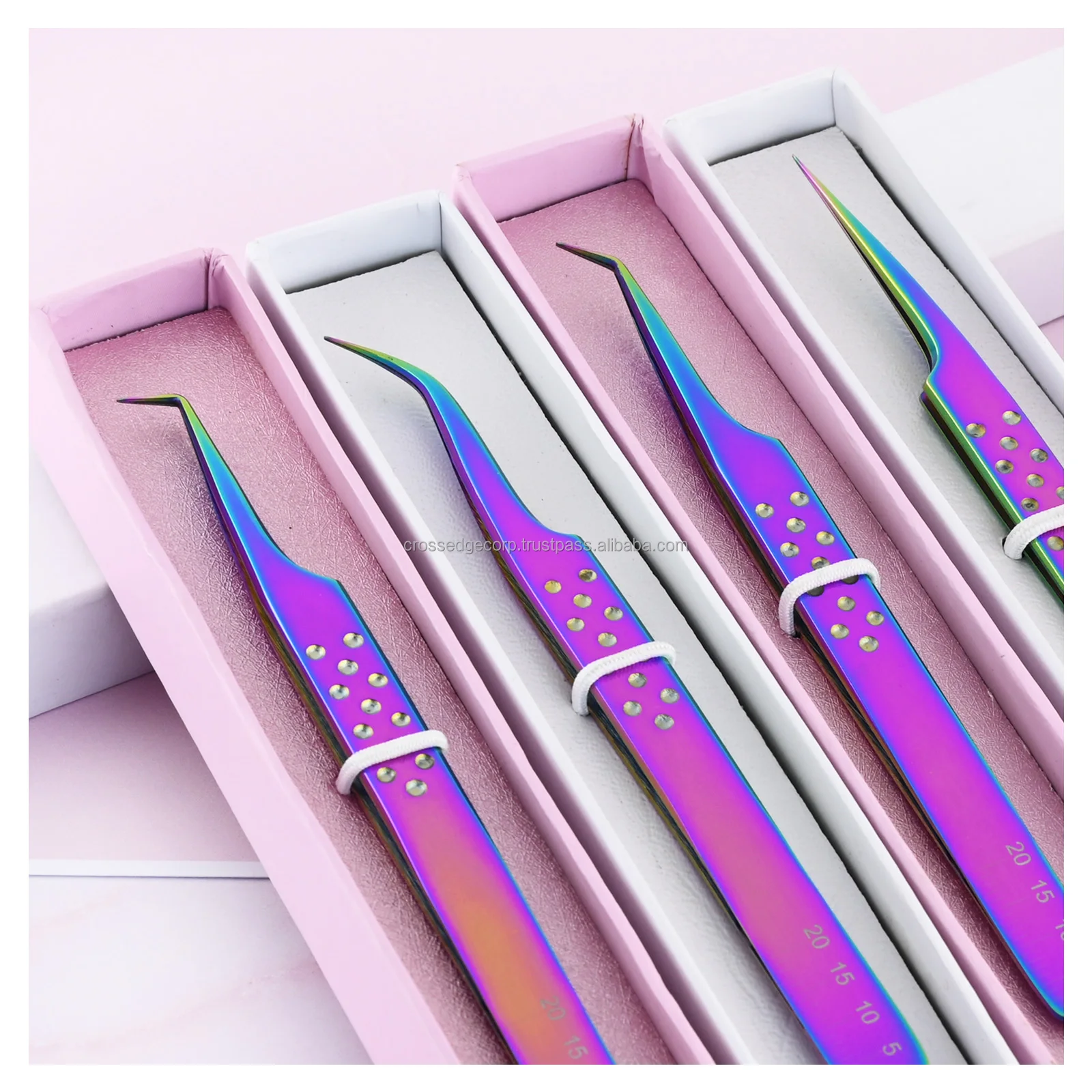 Professional Eyelash Extension Tweezers Best Fiber Tips For Perfect