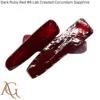 #6 Dark Ruby Red Lab Created Corundum Sapphire