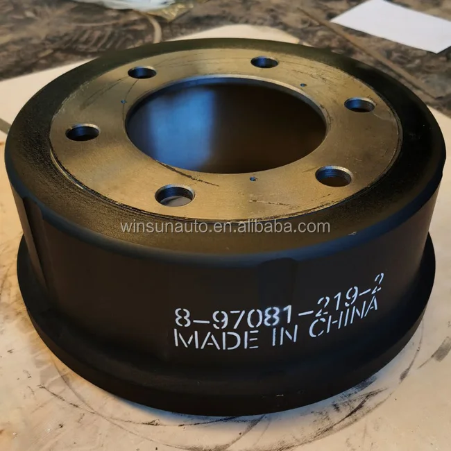 Truck Front Brake Drum 6 Holes 8970812180 8970812192 8-97081218-0