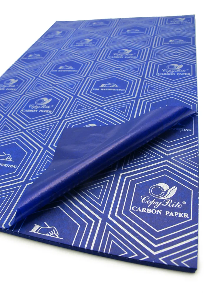 100 Pcs Blue Premium Carbon Paper Carbon Copy Paper Supplies 210x330mm (A4)