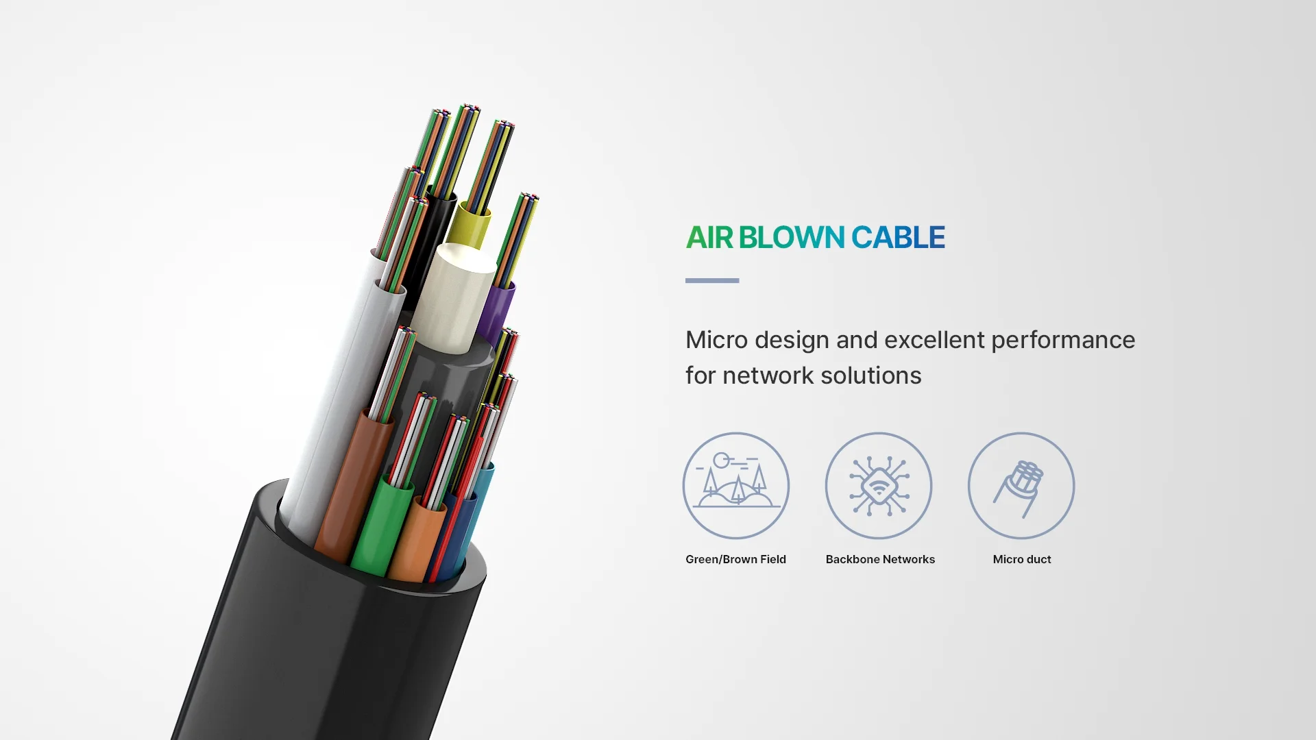 Abc Air Blown Fiber Optic Cable 250um Multi Tube 657a1 24core Buy Air
