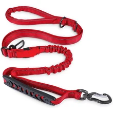 Oem Custom Logo Safety Adjustable Outdoor   Nylon Rope Reflective Large Dog Leash