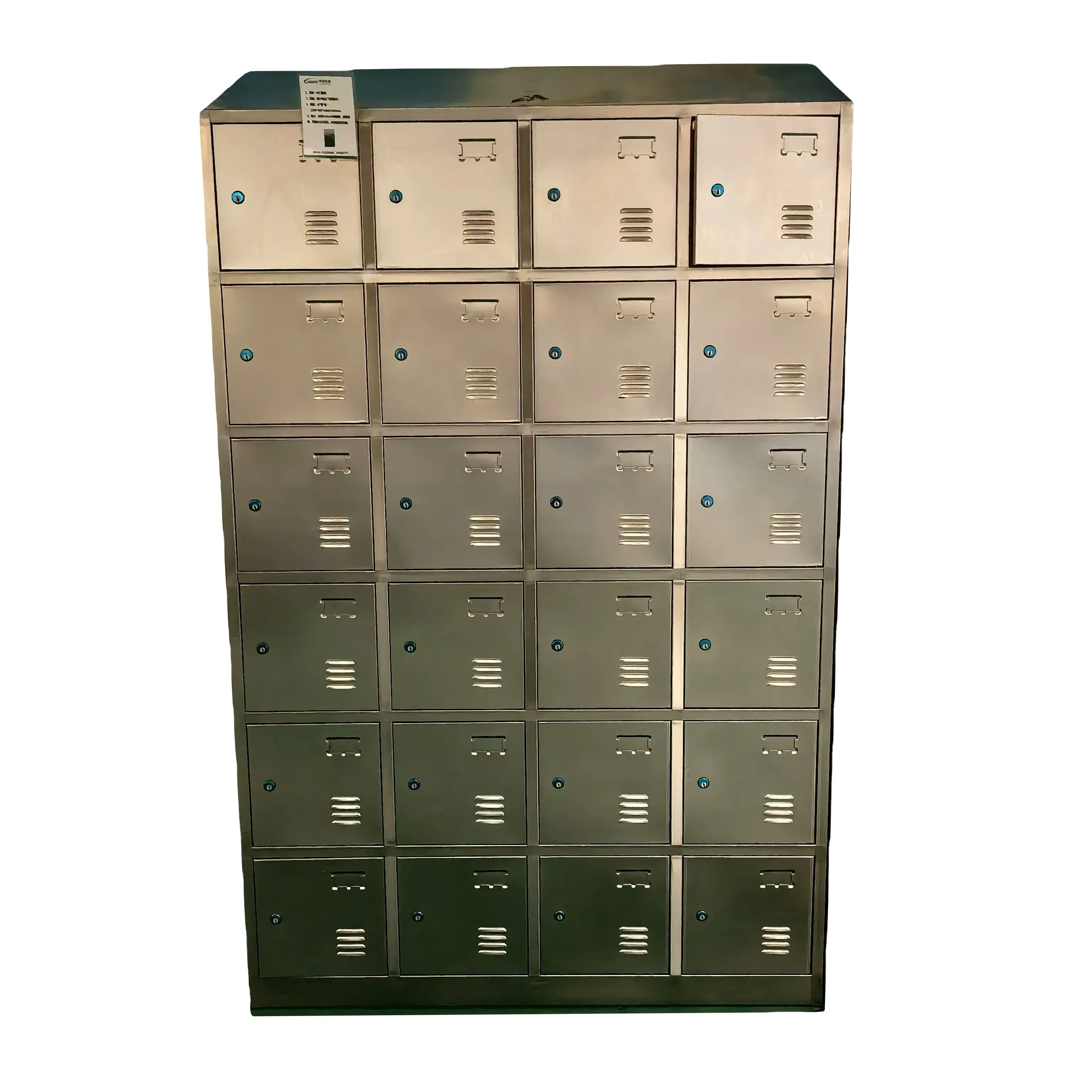 Stainless steel changing room lockers and benches for hygienic meat processing equipment in slaughterhouse