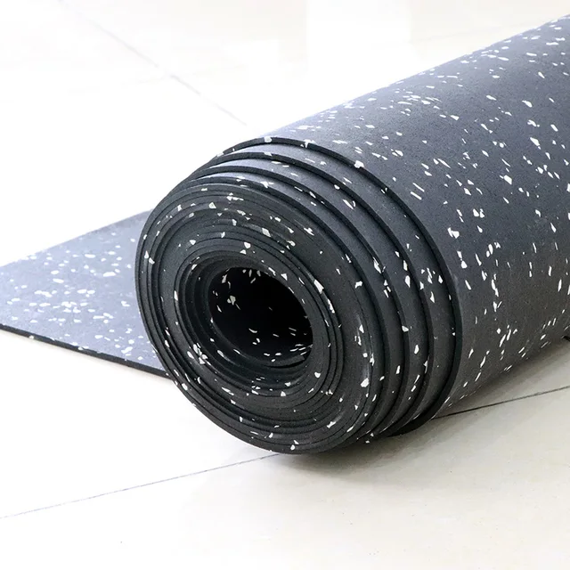 Customized for gym rubber flooring, rubber roll 1m/1.25m wide
