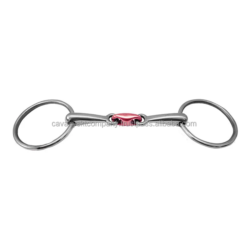 Equestrian Horse Mouth Tip,Stainless Steel Horse Double Jointed Bits