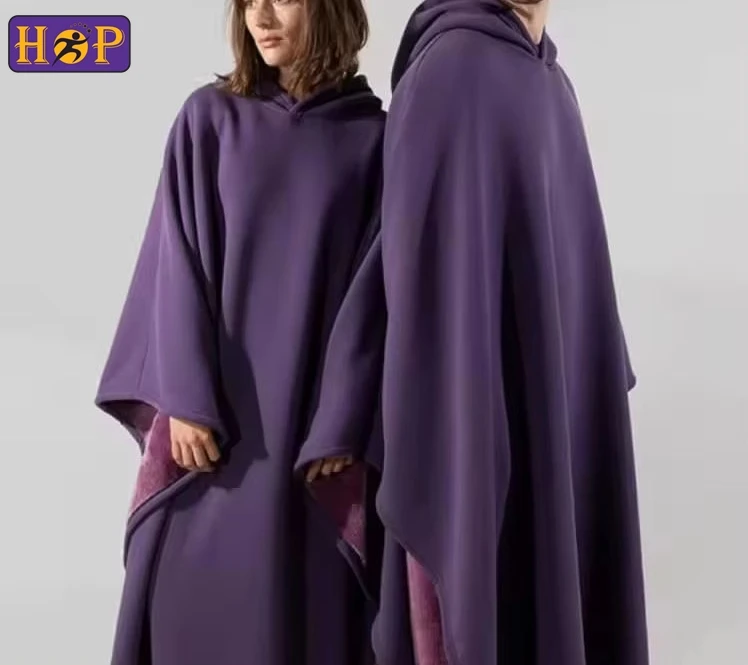 Oversized Blanket Hoodie Women Men Winter Hooded Wearable Blanket Hoodie With Sleeves Sherpa Fleece Sweat Sleepwear