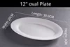12" 0val Plate