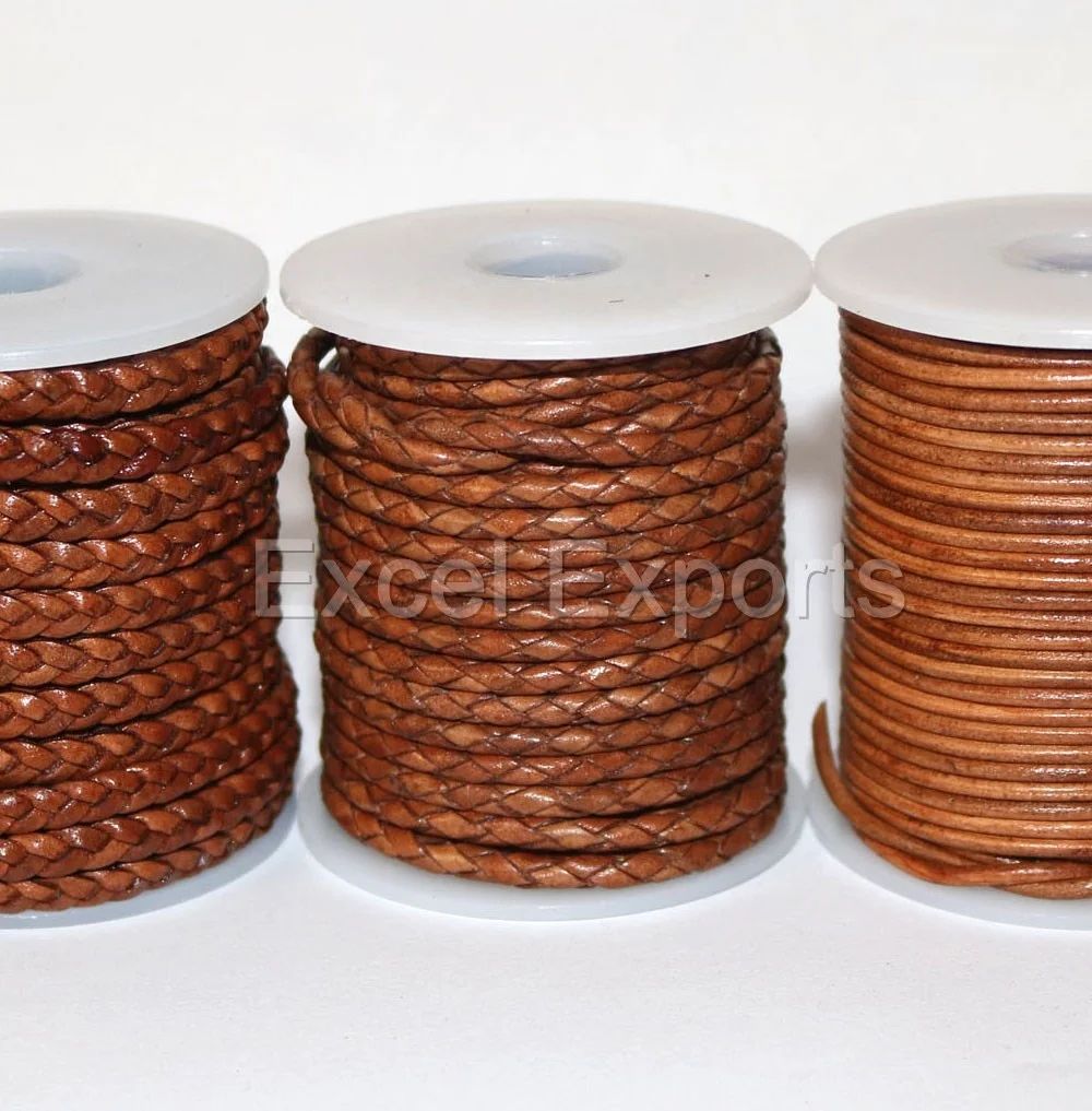 Matte Finished Leather 1mm 1.5mm 2mm 3 Mm Cords For Making Best Leather