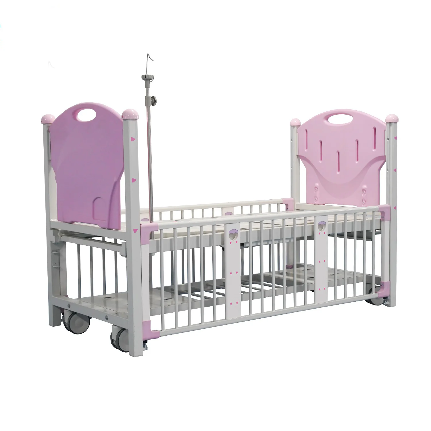 Factory Price  Fence Type Double Rocker Children's Bed 2 Functions Hospital Baby Trolley Baby Cot Medical Baby Bed Crib for Kid