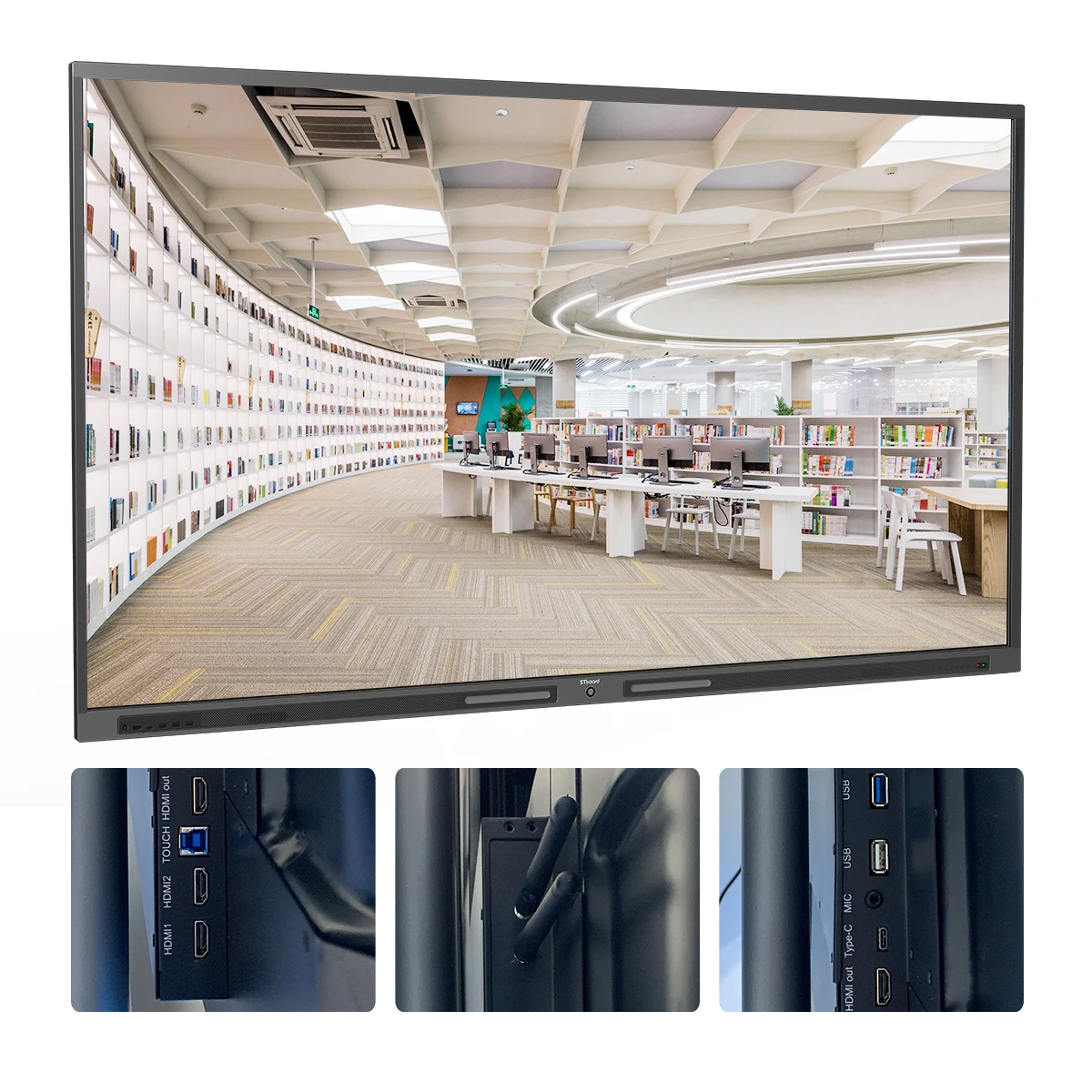 86 дюймов инфракрасный сенсорный экран с разрешением 4k ЖК-дисплеем 10 точек касания емкостный экран-в-одном: высокотехнологичная Интерактивная ТВ доски для