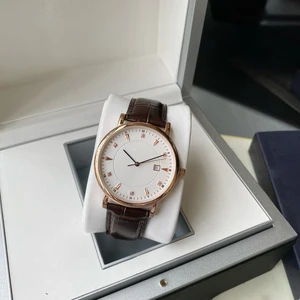 Classic Elegant High-quality Business Fashion Men's Quartz Watch Genuine Leather Strap Waterproof  Luminous Luxury Brand Watches