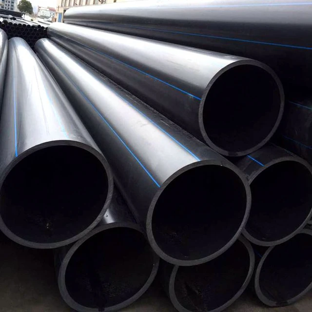 JS ISO Standard High Strength and Density 4'' Ips Poly Natural Pipe Black with Yellow Used for Liquid and Gas Transportation