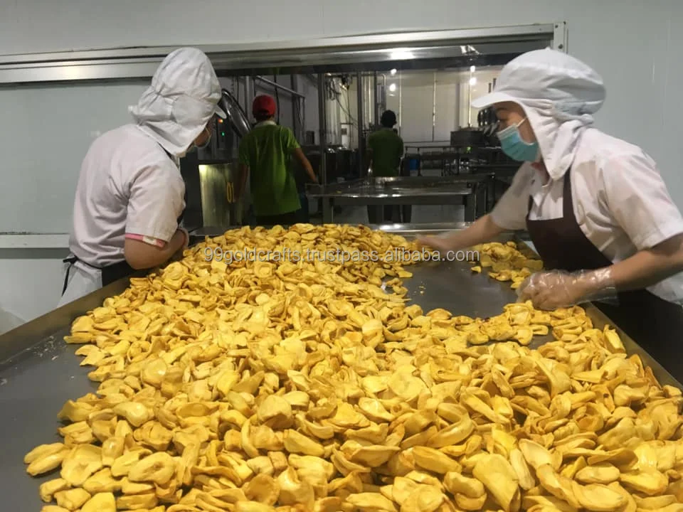 High Quality Dried Jackfruit Chips Snacks Crunchy Crispy Vf Drying
