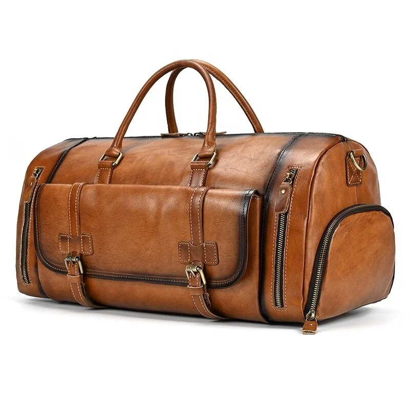 Luxury Leather Travel Duffle  Leather Bags for Men & Women
