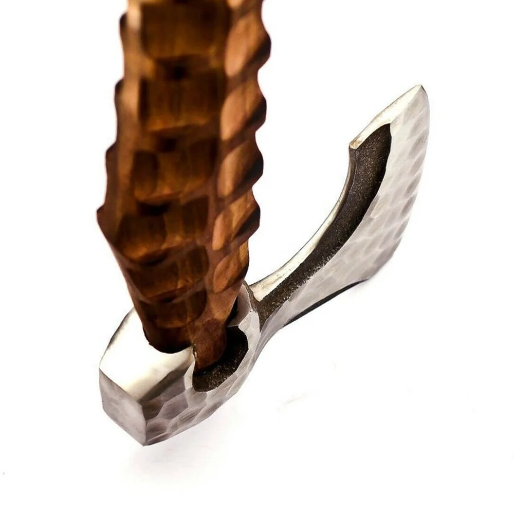 Сделанный на заказ охотничий Топор Ручной работы из углеродистой стали с ручкой пепла идеальный захват и сбалансированный топор кожаным футляром