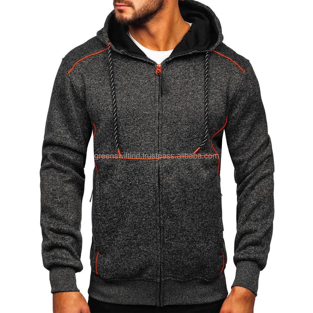 High Quality Zip Up Thick Hoodies 