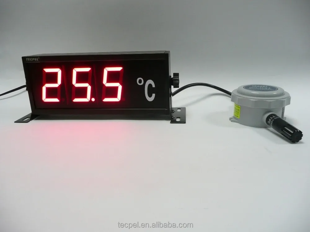 TRH-3306C LED Large Digital Temperature Display, Type K, PT100, 4-20mA