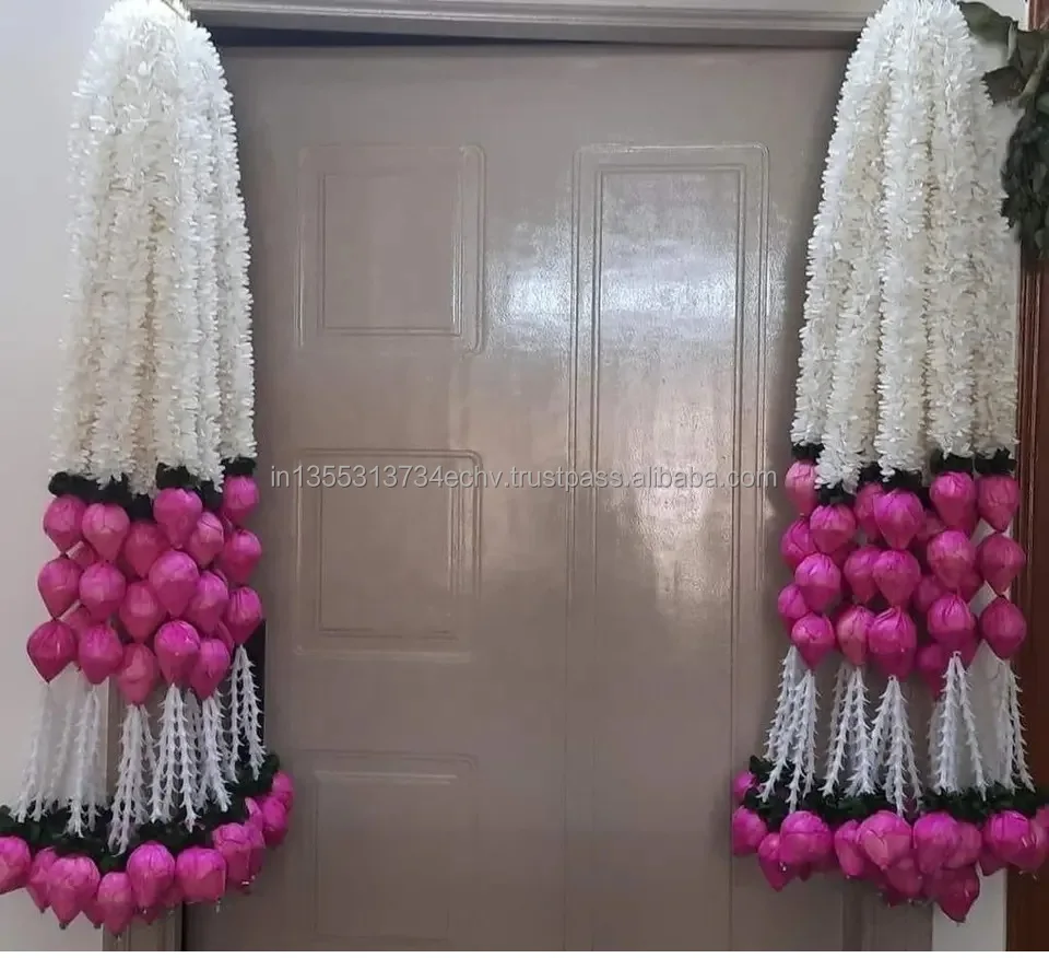 Jasmine Artificial String With Lotus Flower Center Decor Strings