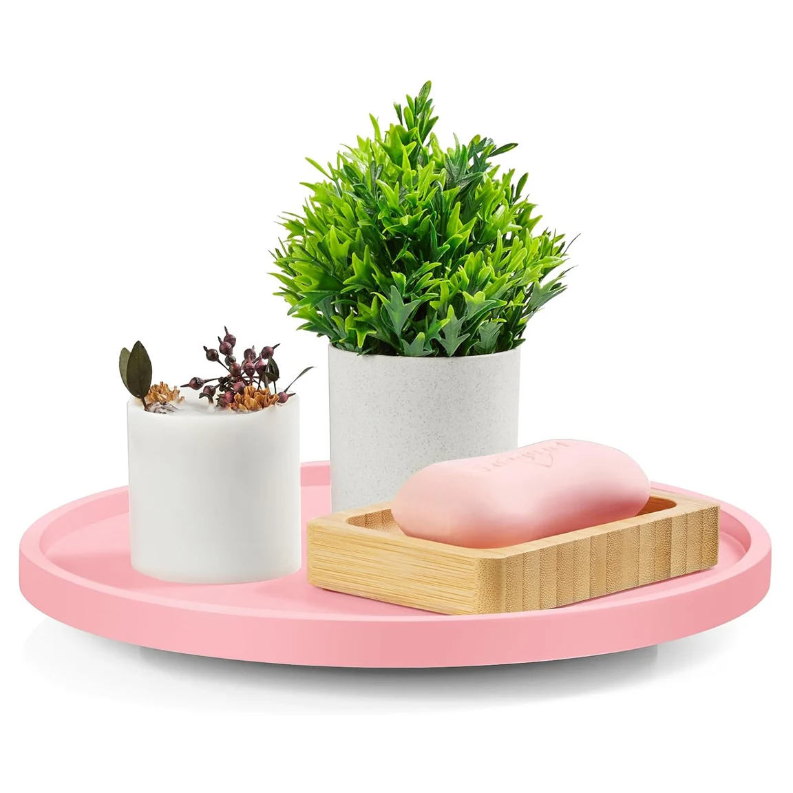 10" Lazy Susan Turntable Organizer for Cabinet Kitchen Accessories for Table Dining Pantry Countertop Cupboard Coffee Bar Decor