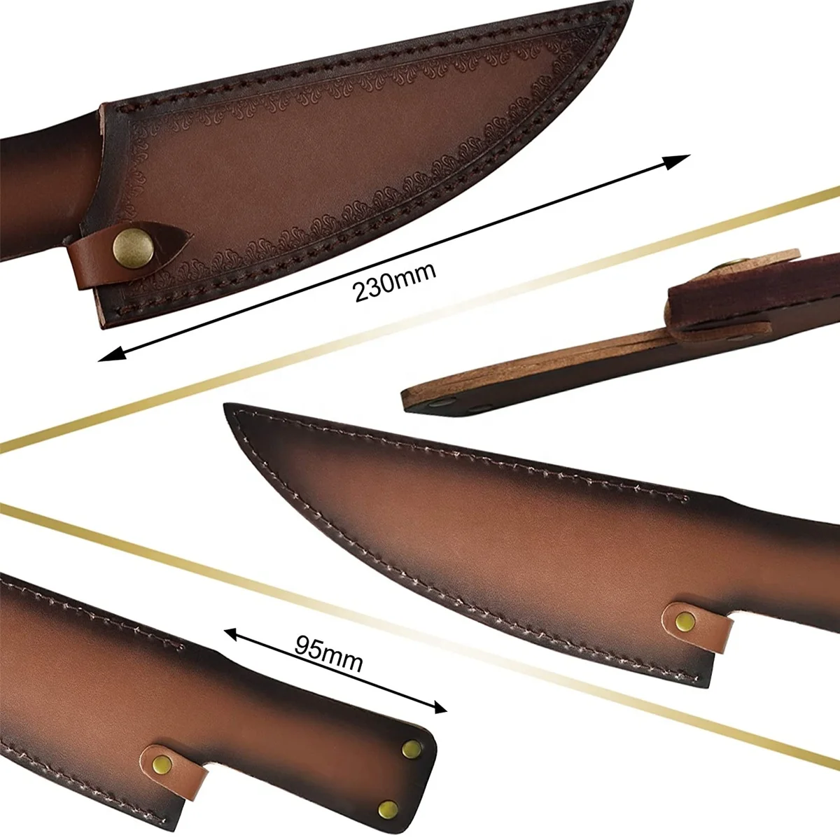 Fixed Blade Knife Sheaths Leather Knife Sheaths For Sale Buy Chef Knives Sheath,Damascus