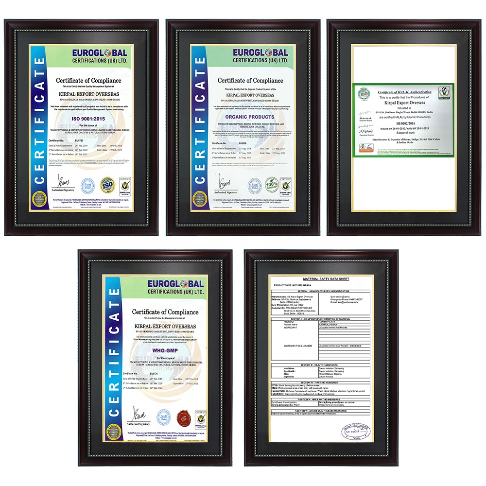 Top Selling Product 2024 Henna Based Low% Chemical Non-allergic Black