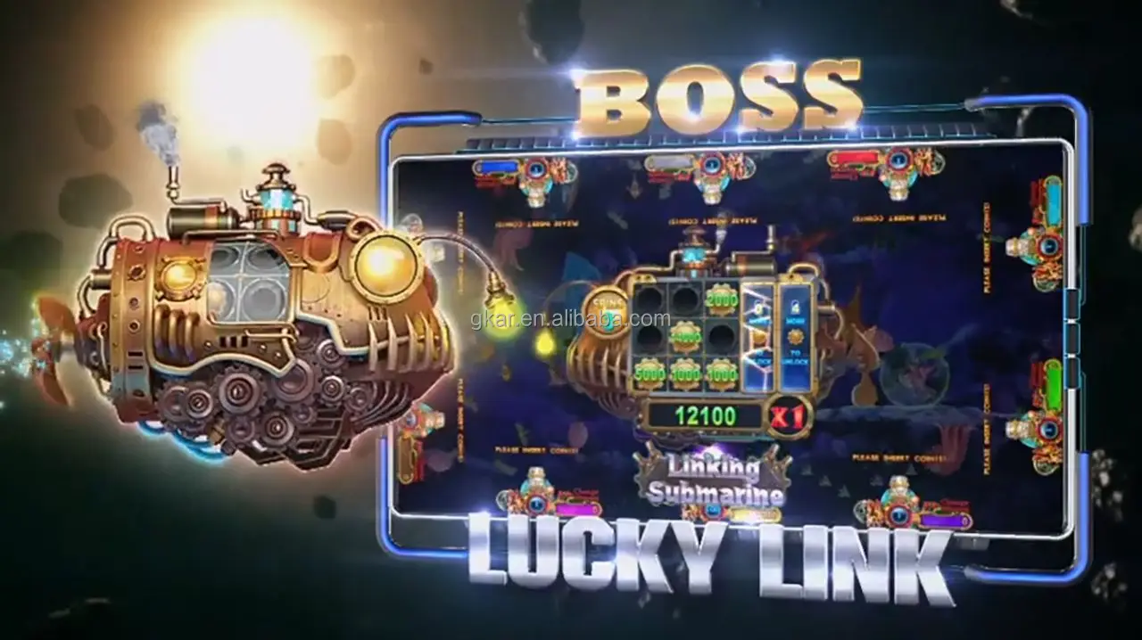 2025 Latest 55 Inch Multi Players Metal Fish Game Equipment Ocean King 3 Plus Lucky Link