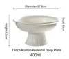 7 inch high foot deep plate