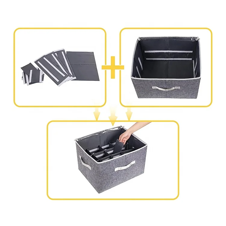 Felt Shoe Storage Organizer Containers Foldable Shoe Storage Bins - Buy ...