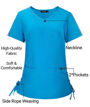 Uniforms For Hospital Nurse Scrubs Sets Short Sleeve Tops And Trouser