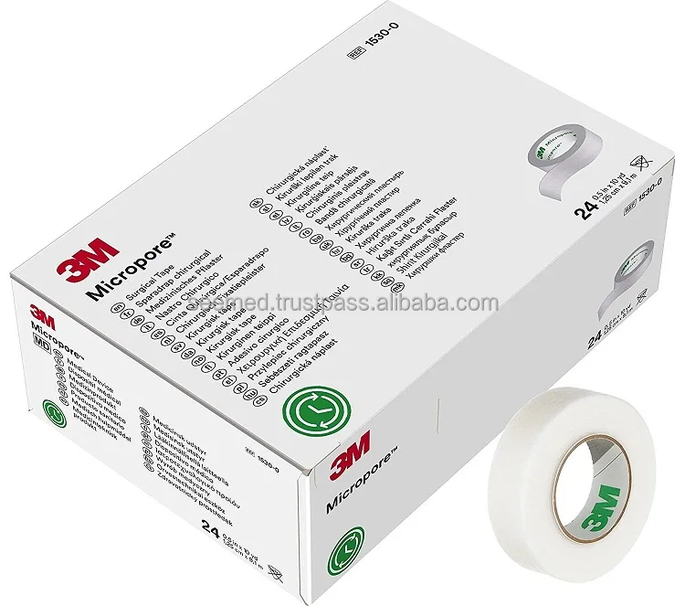 Non Sterile Surgical & Injury Tape Medical Adhesive Consumables 3M Micropore Surgical Paper Tape 0.5 Inch Supplier