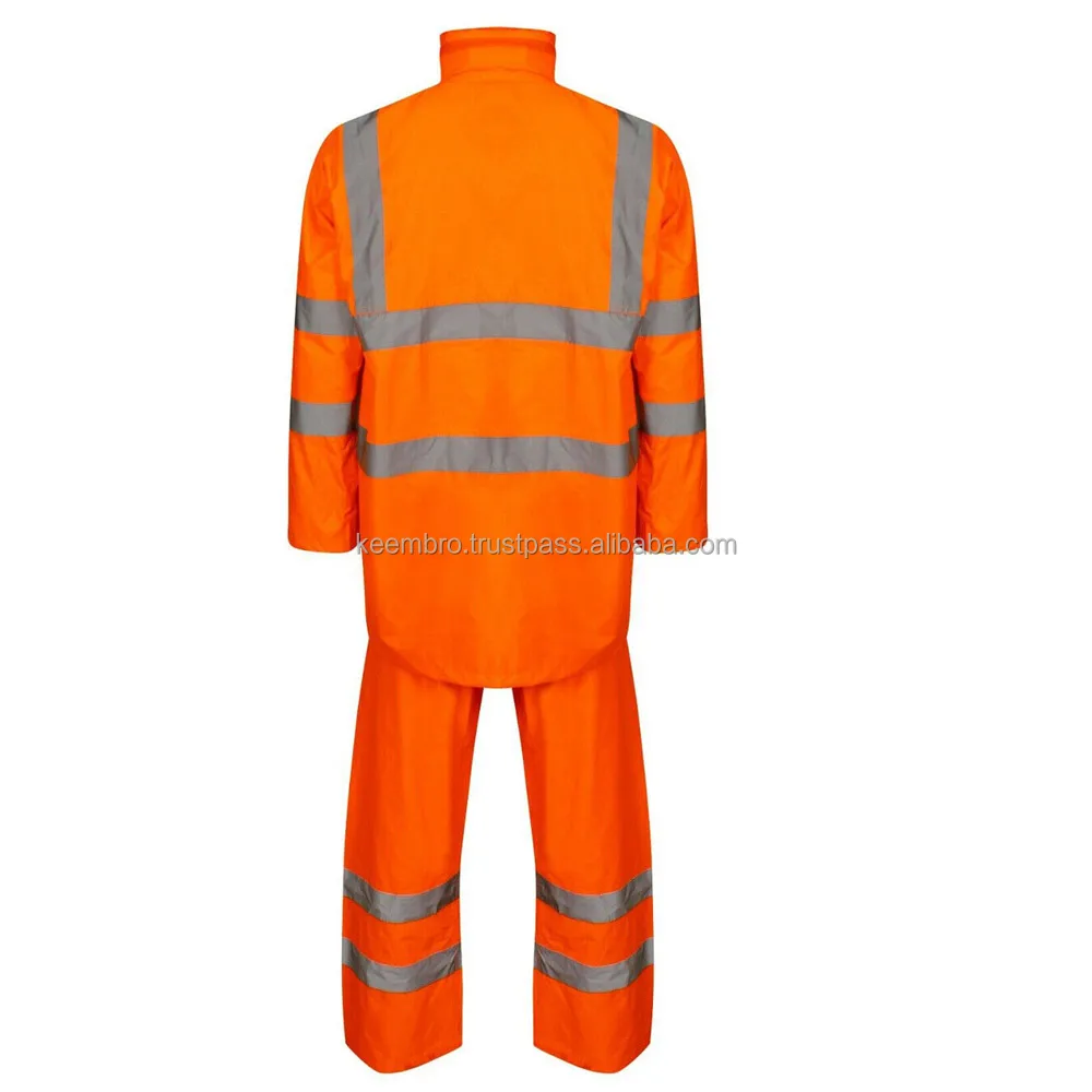 Wholesale Hi Vis Coverall Work Wear Reflective Safety Suits Quick Dry
