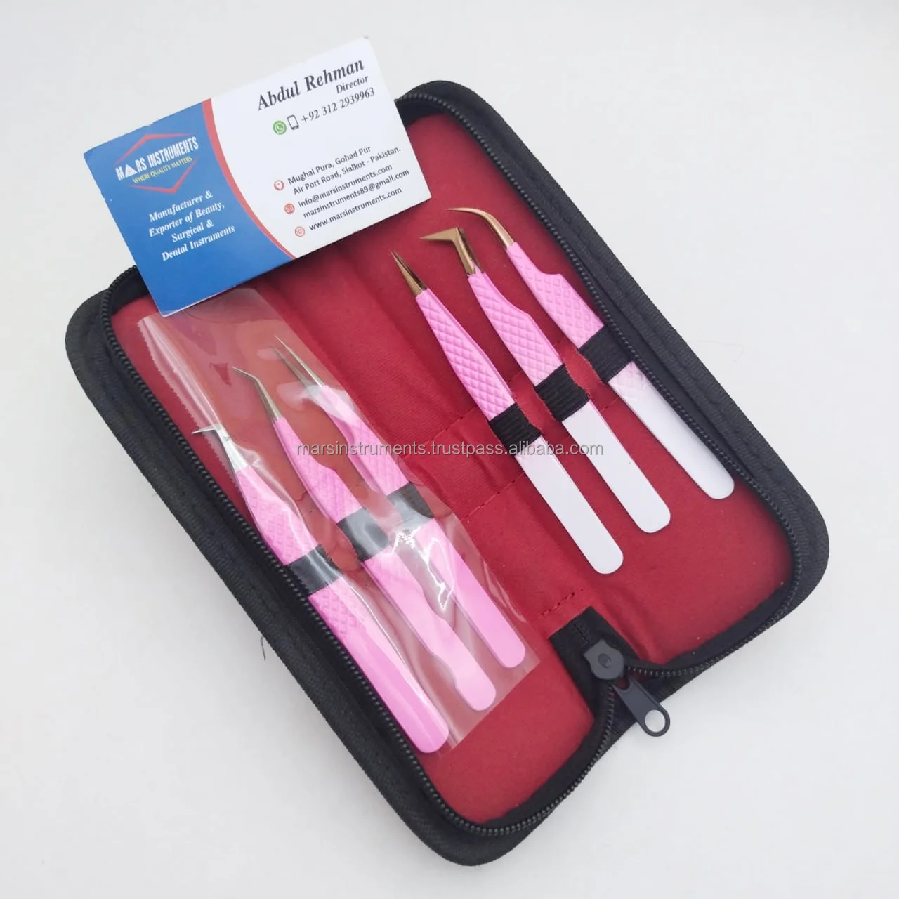 Best Fiber Tips Professional Solid Eyelash Extension Tweezers For Make