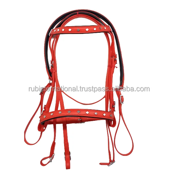 Endurance Horse Riding Bridle Endurance Horse Red P V C Bridle Rub