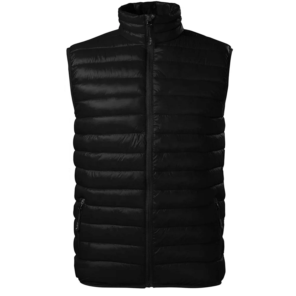 Custom Lightweight Down Gilet For Men Sleeveless Puffer Jacket Packable ...