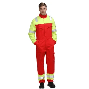 FRECOTEX European Fire Retardant Industry Welder Offshore Coveralls With Reflective Tapes Uniform