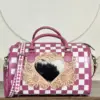 Pink & White Checkered