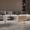 White / Natural Oak Color