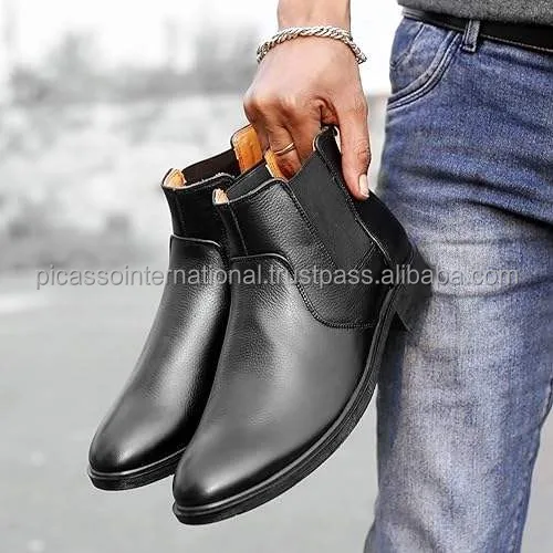 Trusted Exporter Supplies Men's Casual Wear Excellent Quality Cow Hide Genuine Leather Boots Stylish Look Soft Oxford Wholesale