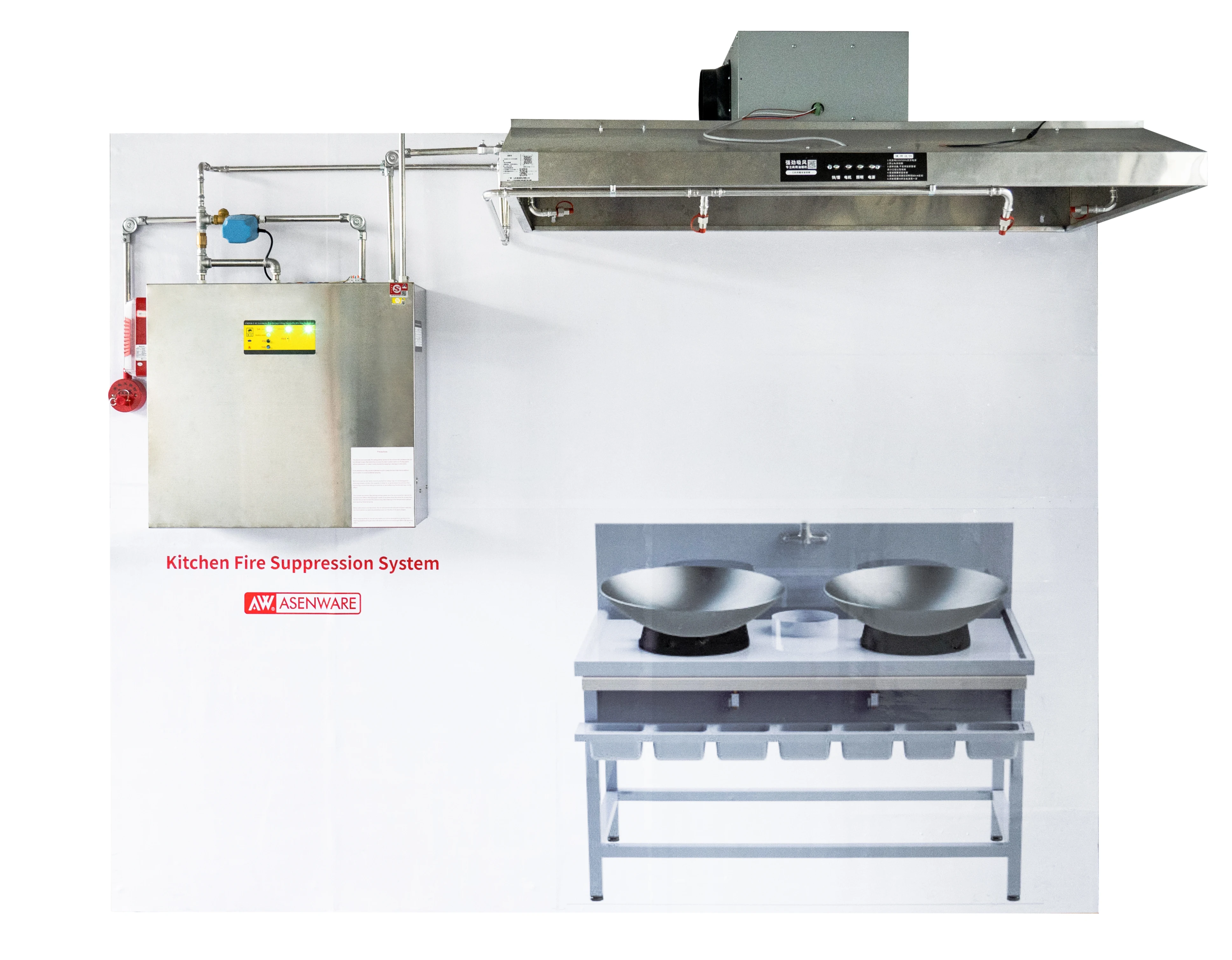 Fire Suppression System for Commercial Cooking Applications