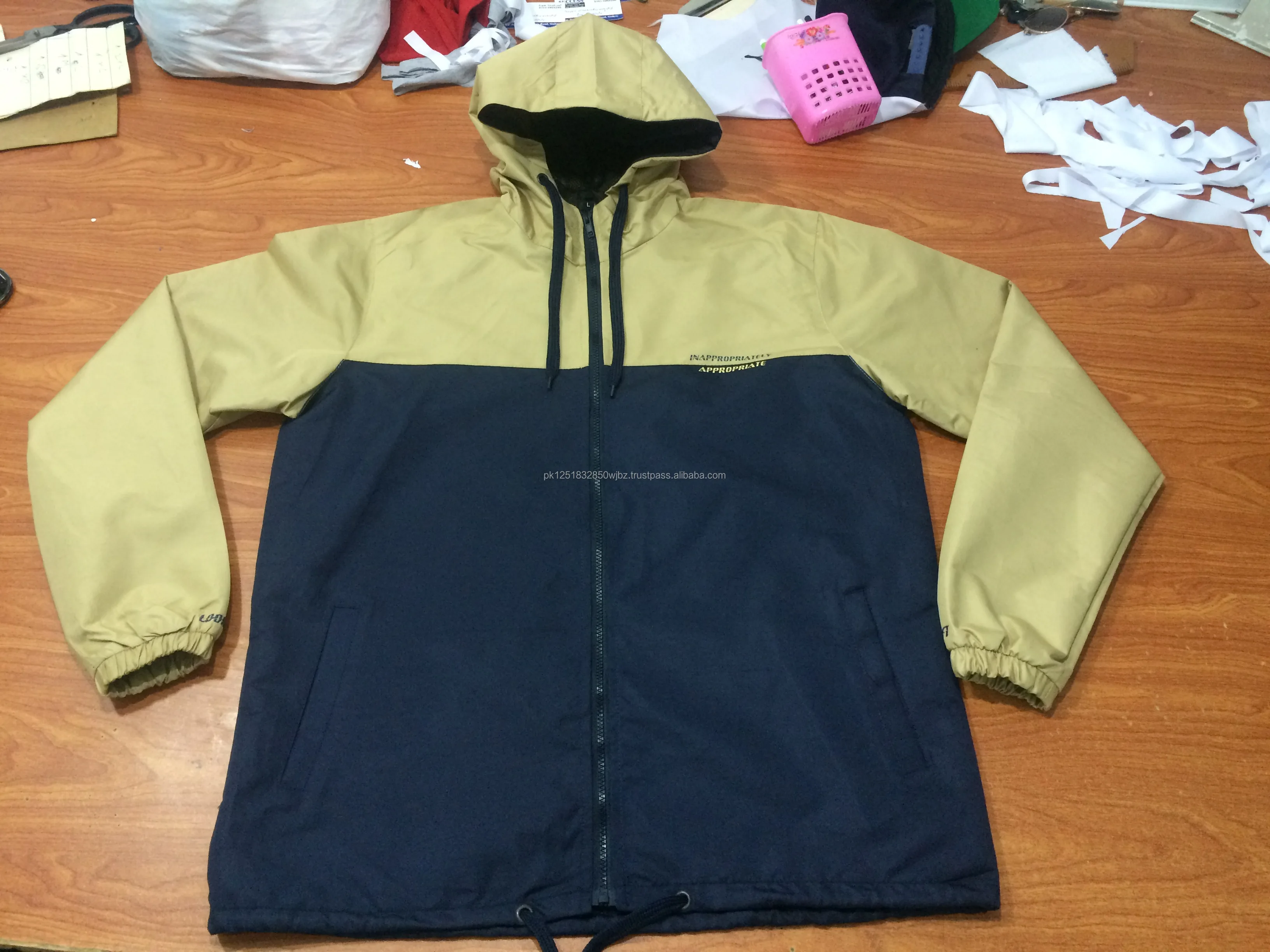 Custom Fashion Men's Winter Plus Size Waterproof Windproof Hooded ...