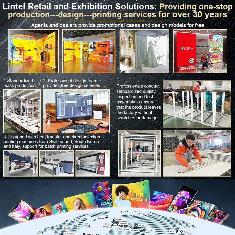 Wall Display Easy Lightbox Led Advertising Frame Aluminium Profile Portable Save Manpower Retail Combine Fabric Light Box