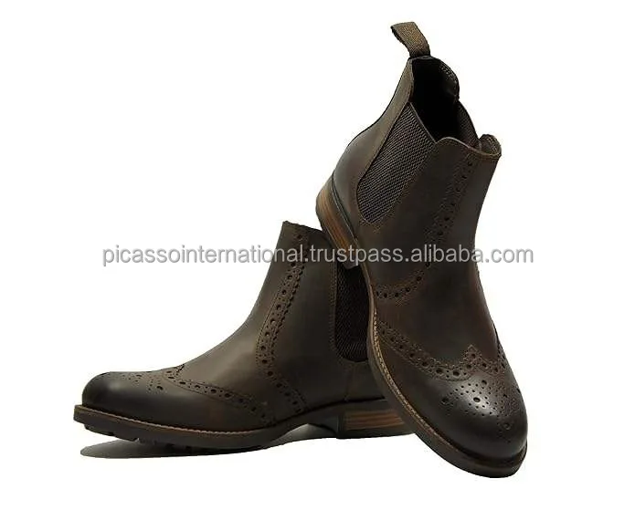 Best Buy Men's Genuine Leather Chelsea Boot High Quality Modern Design Soft Oxford Bulk Quantity Export Wholesale Supply