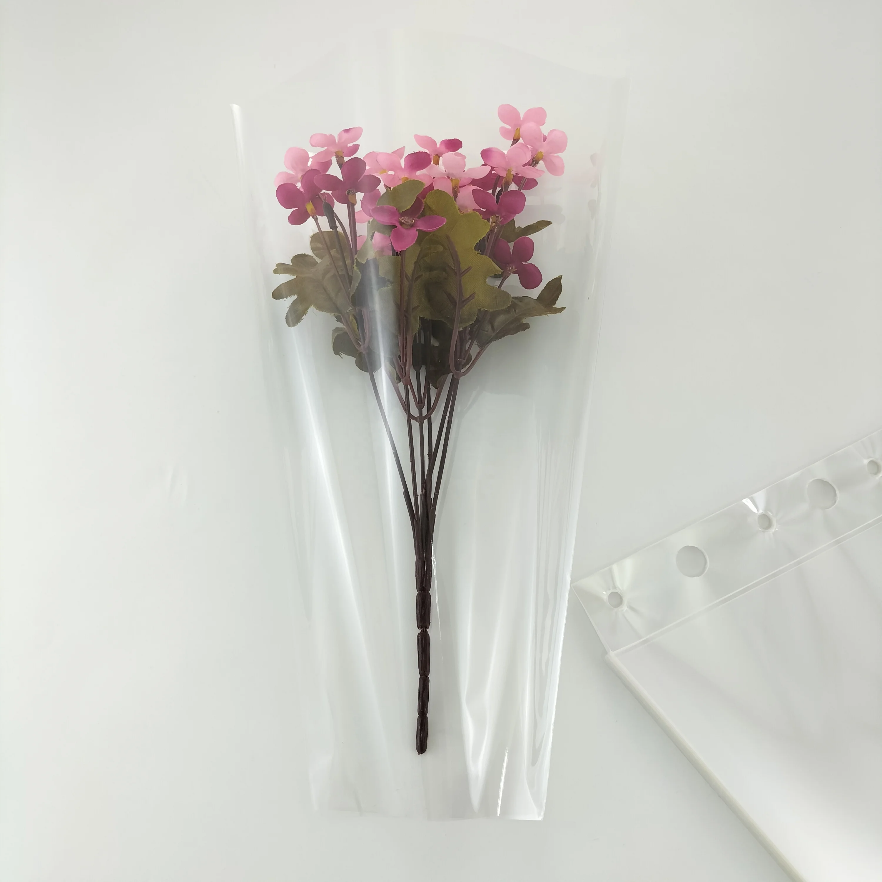 Factory Wholesale Clear Biodegradable Transparent Cut Fresh Flower Sleeves Cpp Opp Bopp Bouquets Sleeves for Floral Packing