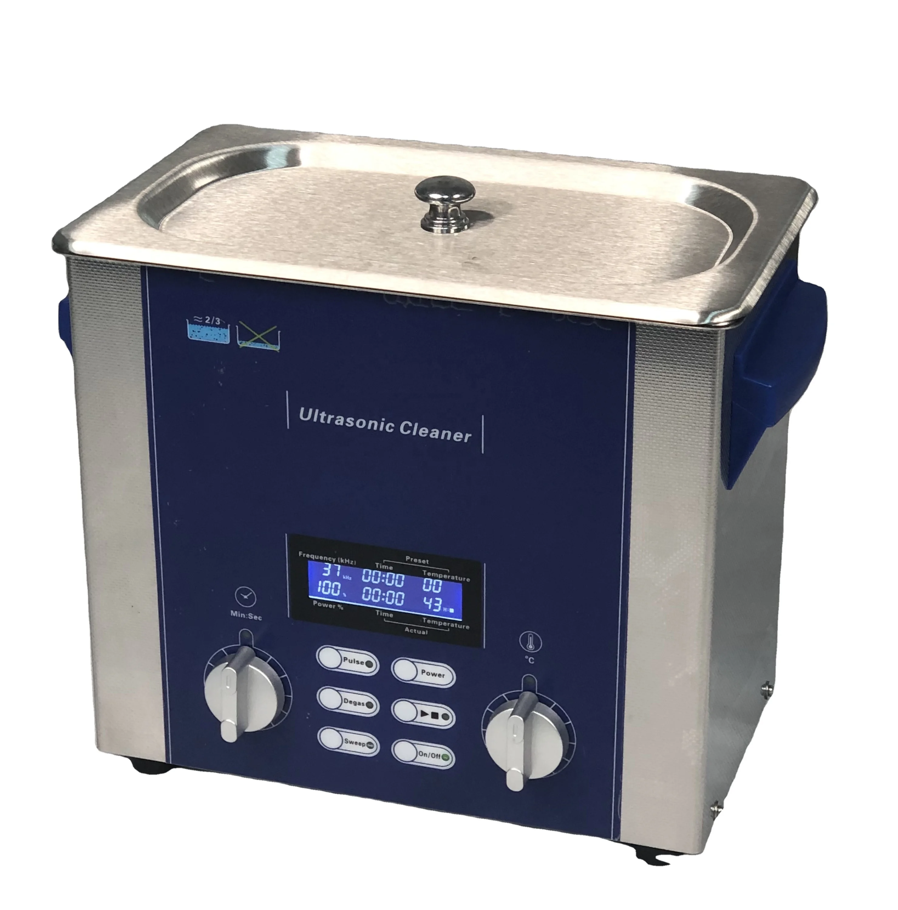 Sweep Degas Heating Pulse 4 Functions LCD Display Strong Cleaning Newest Version Top Quality High Class 3L Ultrasonic Cleaner