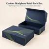 navy blue / lime directional vector print