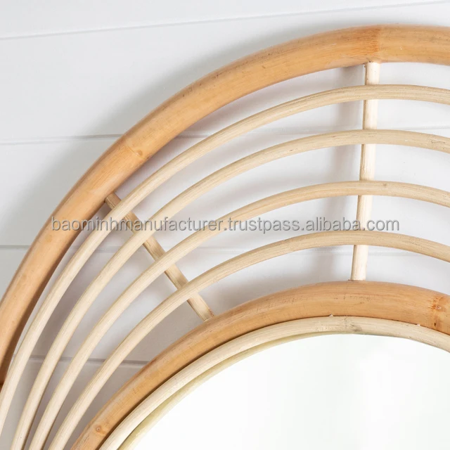 Vietnam Woven Rattan Cane Full Length Mirror Buy Rattan Mirror Rattan